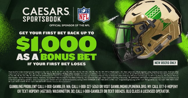Caesars promo code: Use SLMLIVE1000 for up to $1,000 in bonus bets