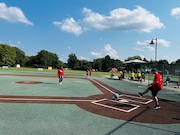 A special-needs kickball game at the Melvin G. Millet Learning Center in Bridgeport Township on Sunday, Aug. 25.