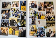 Photos from inside the program at Greg Harden's "celebration of life" at Crisler Center in Ann Arbor on Oct. 24, 2024.