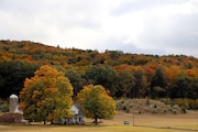 The Sleeping Bear Dunes National Lakeshore is experiencing fall color, as of Friday, Oct. 18. Pierce Stocking Scenic Drive is still open for vehicles to stop at the iconic overlooks until late October. (NPS)