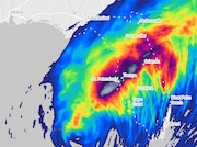 Total rainfall from Hurricane Milton