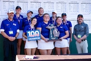 The Kalamazoo Christian team were awarded team champion during day two of the girls high school golf state finals at Forest Akers West golf course on the campus of Michigan State University in East Lansing on Saturday, Oct. 19, 2024