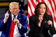 Presidential nominees Donald J. Trump (left) and Kamala Harris (right).
(Photos by Jake May and Devin Anderson-Torrez | MLive.com)