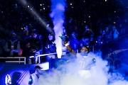 Detroit Lions’ safety Kerby Joseph (31) takes the field before an NFL football game against the Las Vegas Raiders at Ford Field in Detroit on Monday, Oct. 30, 2023. 