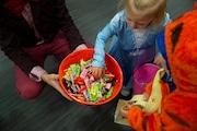 Kids trick-or-treat